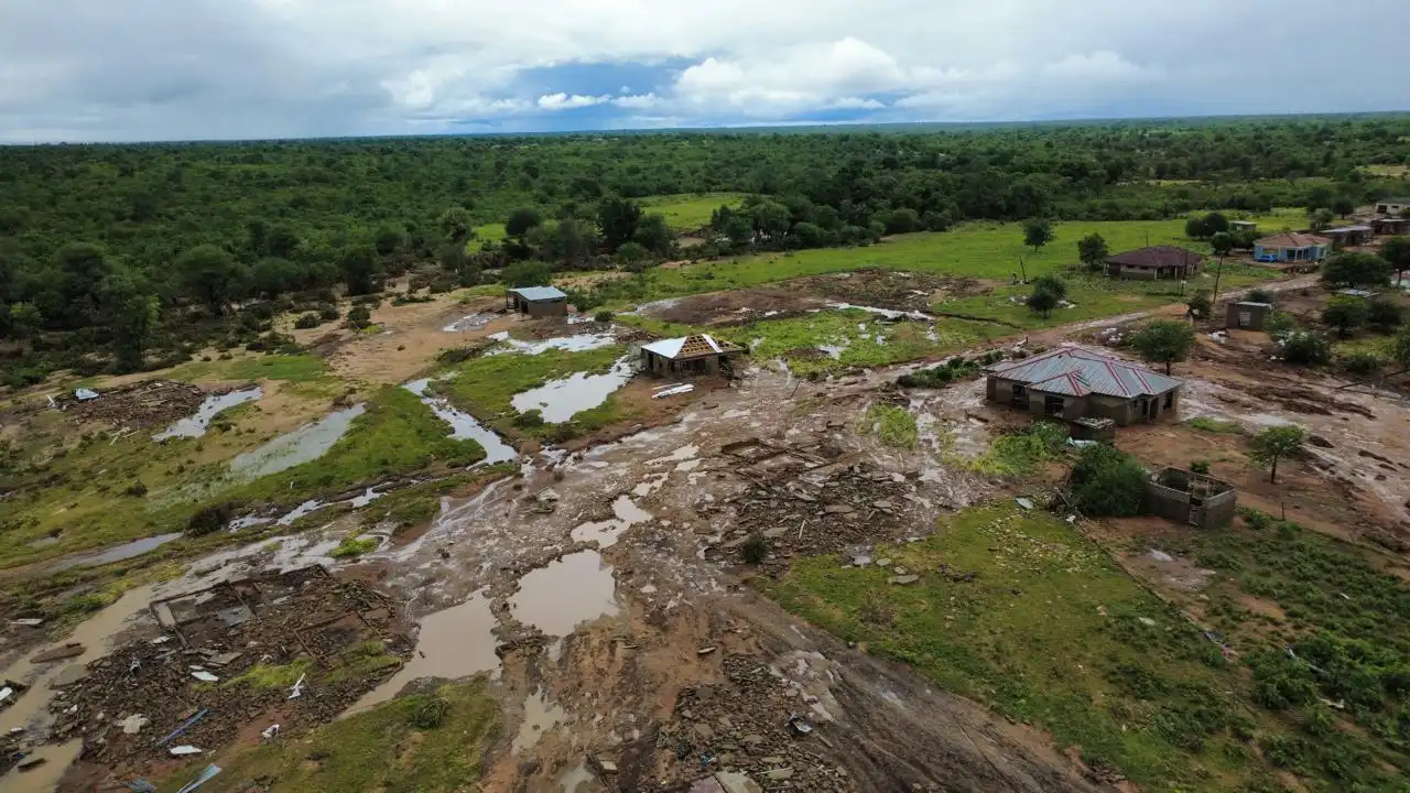 flooded area in south africa